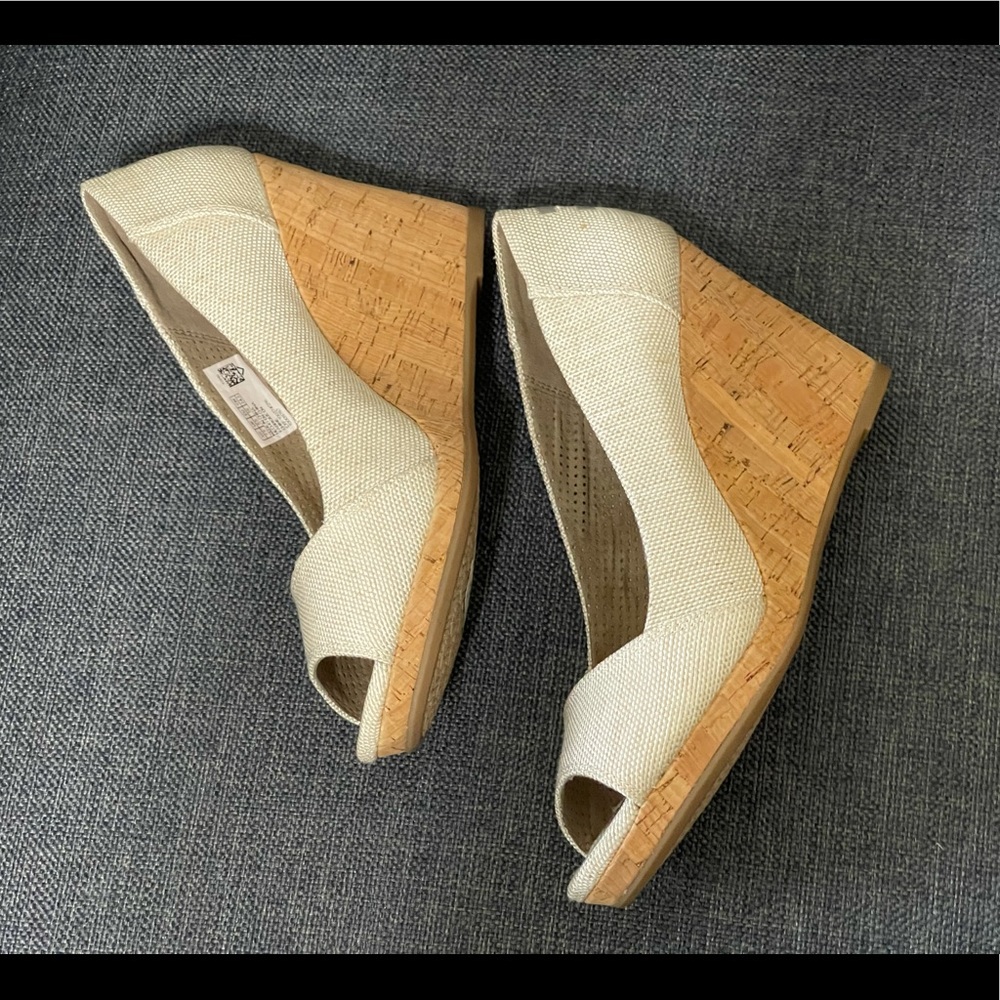 TOMS Stella Espadrille Wedge, Natural Yarn Dye